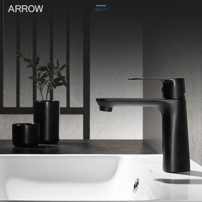 ARROW Contemporary Single Hole Deck Mounted Brass Bathroom Faucet with Ceramic Valve Core and 5 Year Warranty