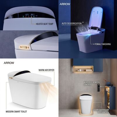 ARROW AV4007 Deluxe Smart Toilet Wireless Remote LCD Heated Seat Auto Deodorization Intelligent WC Suite