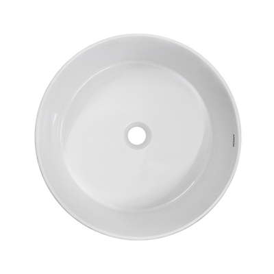 White Glazed Bathroom Countertop Basin 456x456x146mm Without overflow