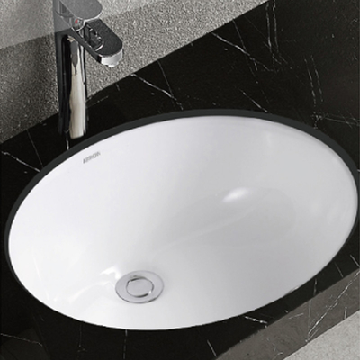 Ceram Glazed Under Counter Basin Oval Shape For Bathroom Toilet