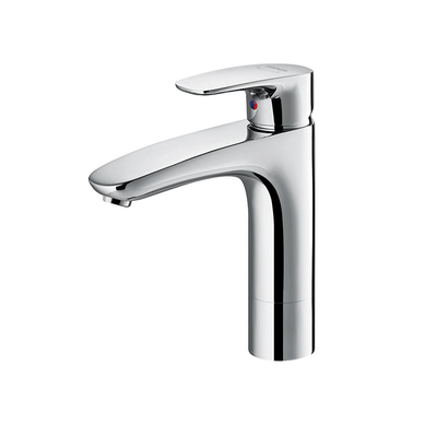 F1T9028C Brass Chrome Bathroom Sink Mixer Taps Single Handle