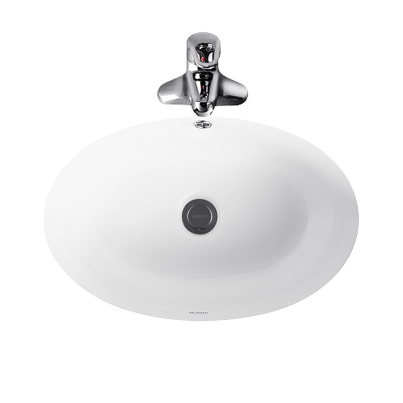 Porcelain Bathroom Basin Modern Under Counter 522x361x231mm